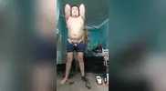 Jesus en boxer jalandose el pene avienta semen #110