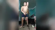 Jesus en boxer jalandose el pene avienta semen #110
