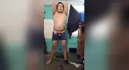 Jesus en boxer jalandose el pene avienta semen #112