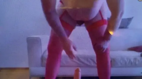 Sissy faggot lick her own sperm