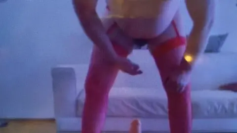 Sissy faggot lick her own sperm