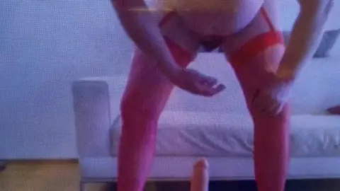 Sissy faggot lick her own sperm