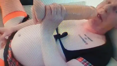 Sissy faggot ride big dildo