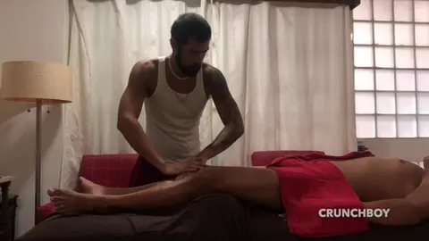 Sucé pendant un massage