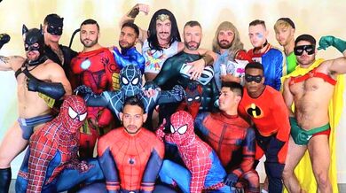 Superhero orgy fest ft. Wonder Woman