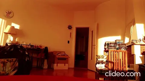 wally working nude home