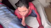 Spiderman gets trapped by Superman