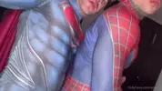 Spiderman gets trapped by Superman