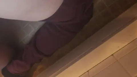 Alpha pushs fag's face in toilet while pounding him