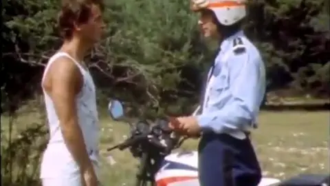 He loves sucking the cop in the woods