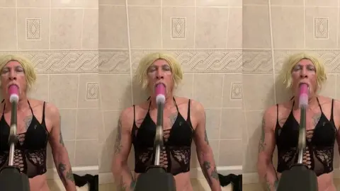 Sissy fag throat fucking
