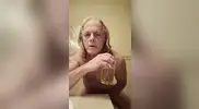 Sissy Perry drinking piss