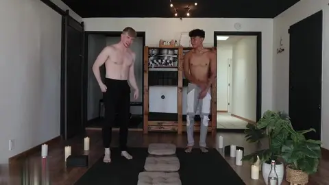 sex hot couple lovers friends yoga luca