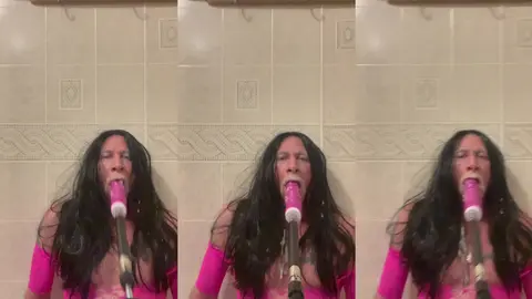 Sloppy mouth fuck sissy