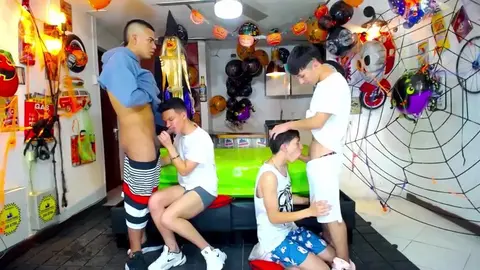 Show cam gay: cuarteto de twinks