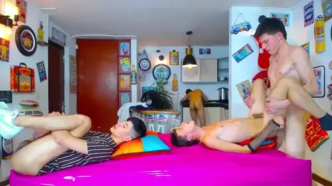 sexy porn group latin twinks orgie show