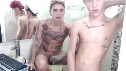 sex hot couple twinks home tattoohotboys