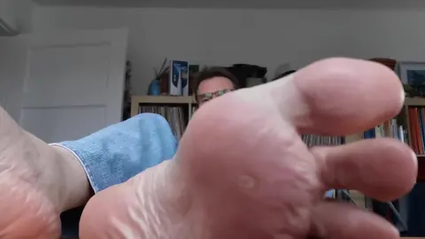 German 55yo daddies meaty foot soles on the desk and right into your face ?.