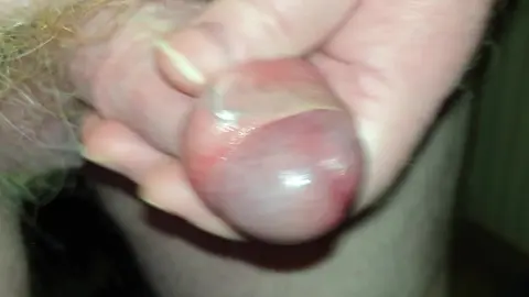 Pissing after masturbation