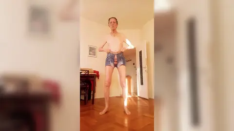 wearing a sexy revealing short