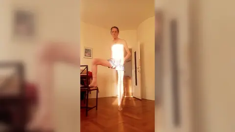 wearing a sexy revealing short