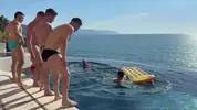 Poolside Gangbang a Hot Guy