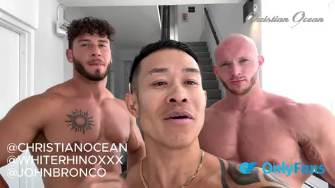 Christian Ocean & John Bronco Share White Rhino in Wild Threesome!