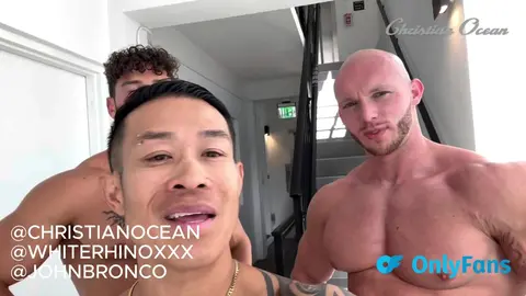 Christian Ocean & John Bronco Share White Rhino in Wild Threesome!