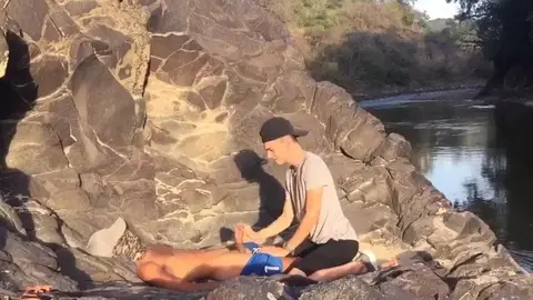 Coppia latina all’aperto: sesso bollente