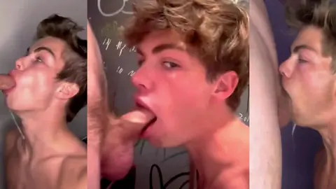 Compilación de Oliver Carter tragando polla a tope