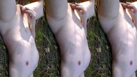 À poil dans les bois