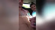 Blowjob im Taxi!