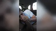 Blowjob im Taxi!
