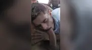 Blowjob im Taxi!