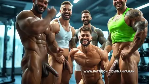 AI Retro Daddies Scopano e Succhiano il Cazzo in Pubblico di ManyAMan