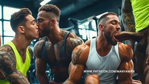 AI Retro Daddies Scopano e Succhiano il Cazzo in Pubblico di ManyAMan