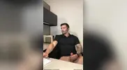 Jordan jerks off on a call at work
