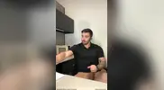 Jordan jerks off on a call at work