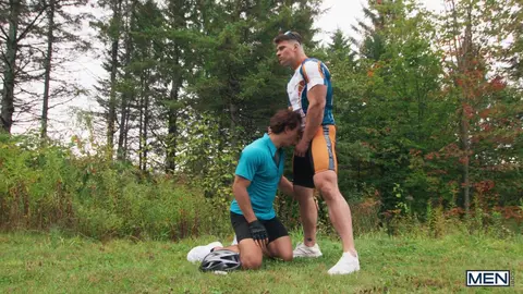 Malik Delgaty pounding Mike Monroe